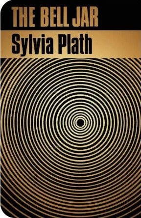 Black and gold spiral cover of The Bell Jar by Sylvia Plath