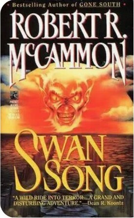Vintage orange Swan Song book cover by Robert R. McCammon